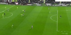 【英超】萨卡双响厄德高传射 阿森纳5比0客胜伯恩利